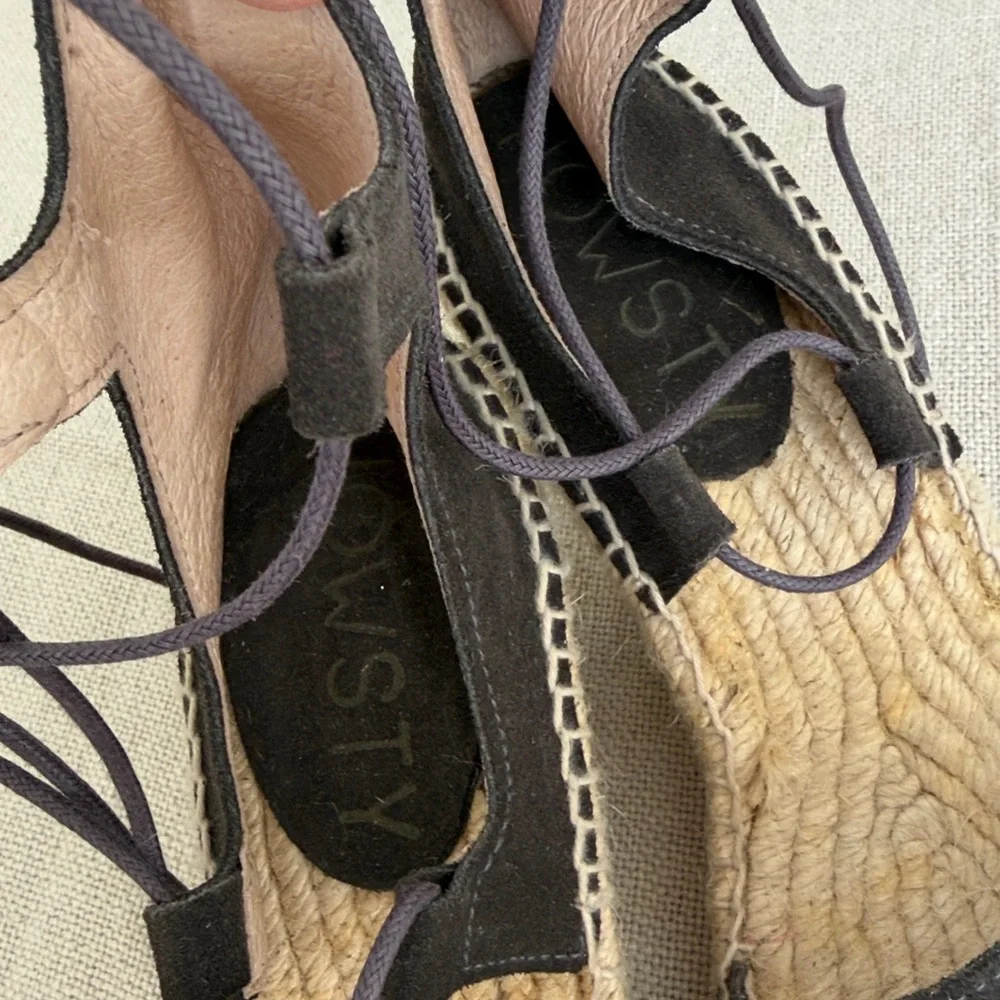 Free People black espadrille